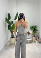 Corpetto Brenda FR - T55 - GRIGIO - Frida Shop