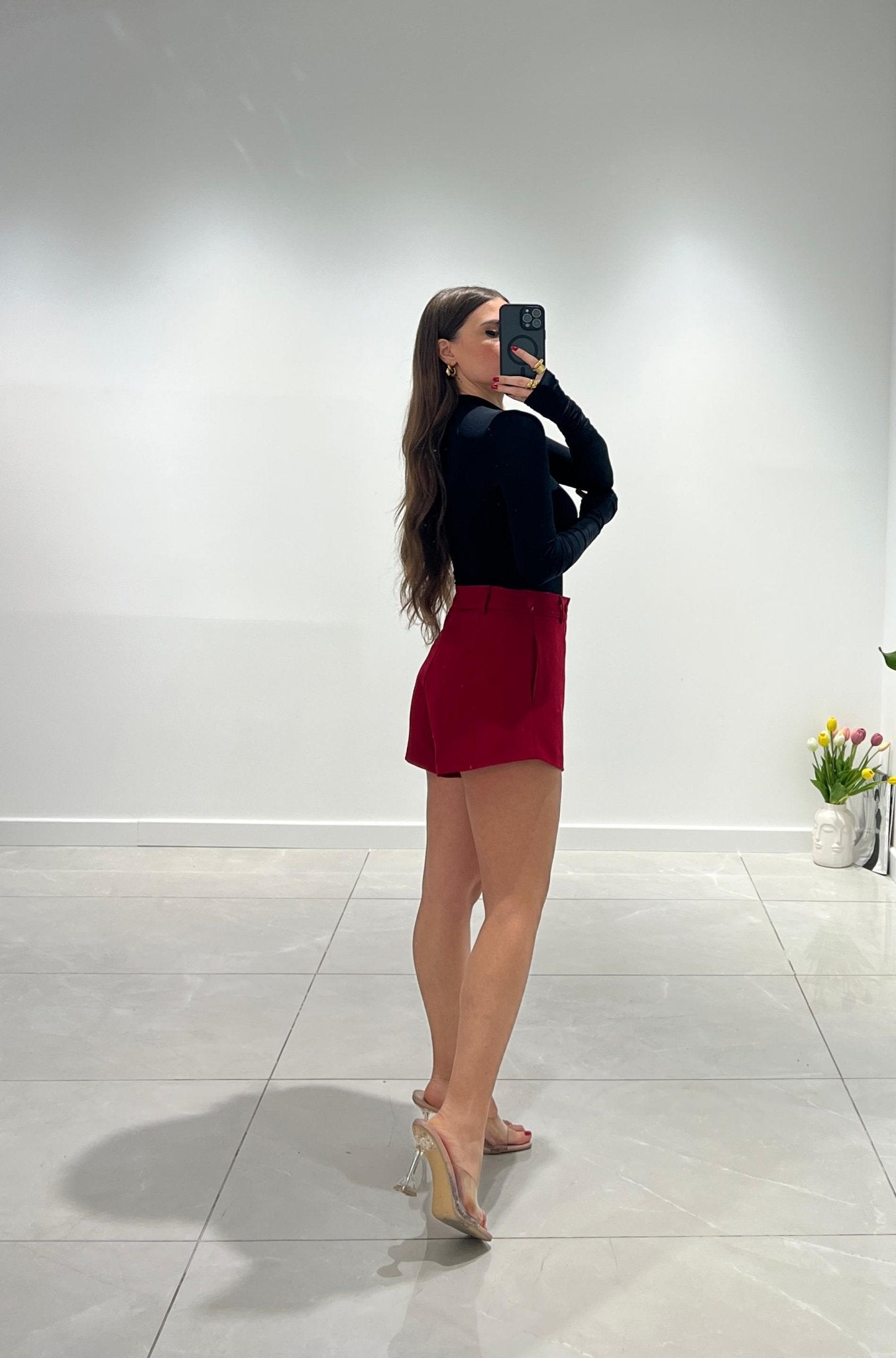 Shorts Brooke 4131 (bordeaux) - Frida Shop