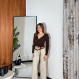 Jeans Amyra 32504- BEIGE