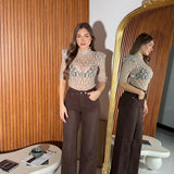 Jeans Janis 3962 - MARRONE