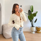 Cardigan Emy 6858-1-BIANCO