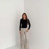 Jeans Melba W33009- ZEBRATO BEIGE