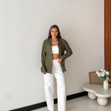 Camicia Monique 1590- VERDE MILITARE