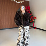 Pelliccia Dayane 68342 - MARRONE