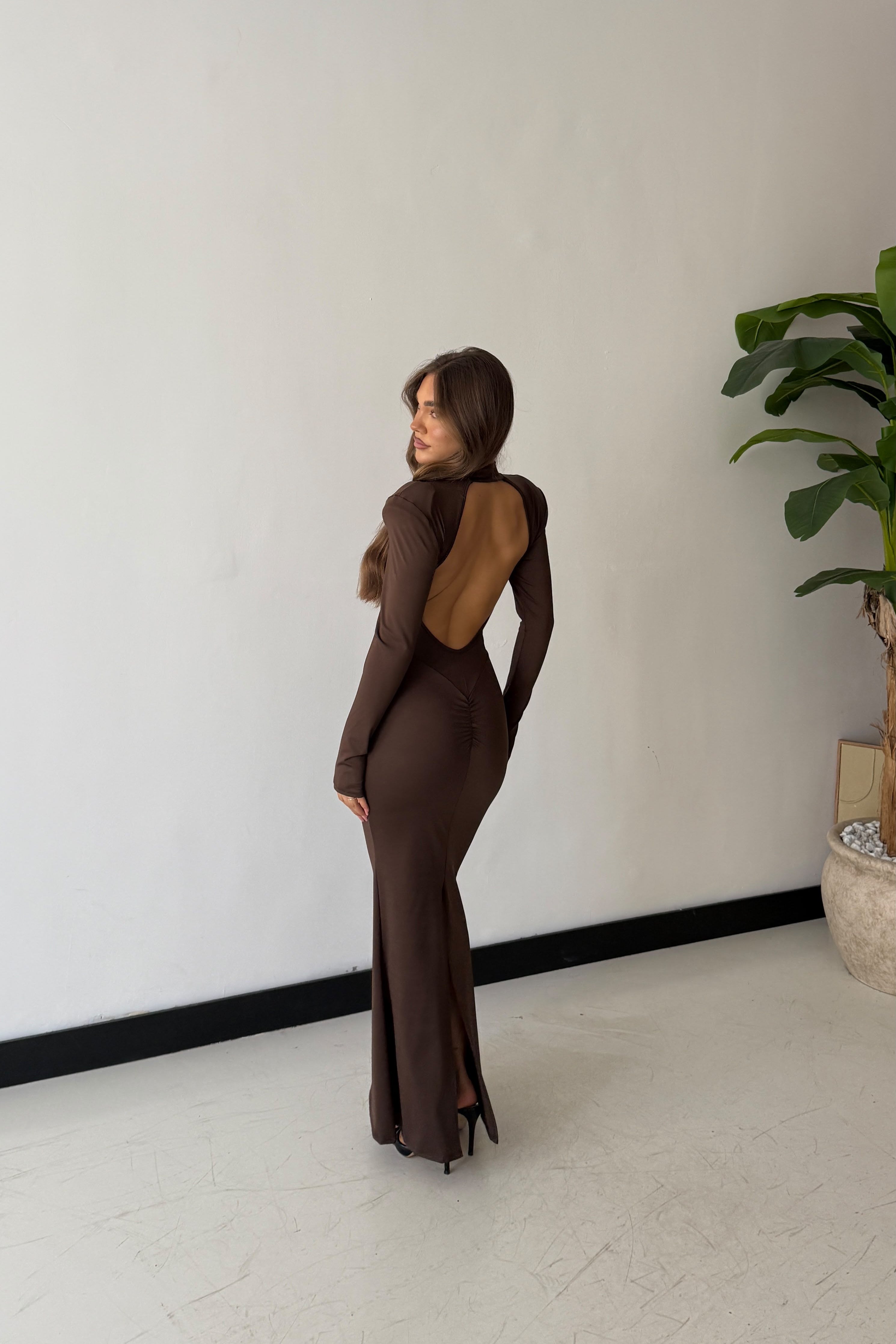 Abito Clarissa 20748- MARRONE