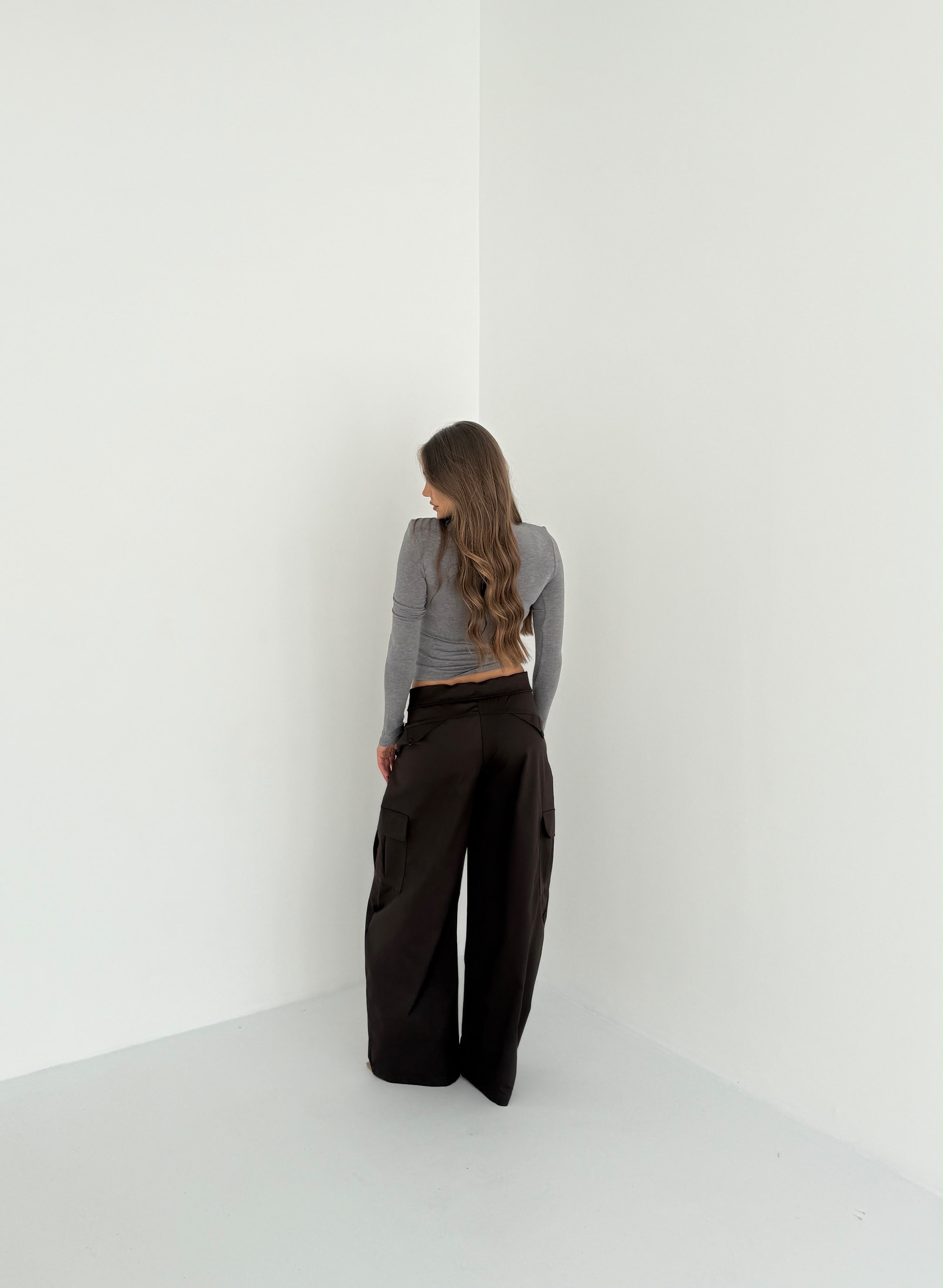 Pantalone Isabeau 02712- MARRONE