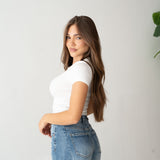 Shirt Violet 0665- BIANCO