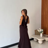 Abito Victoria 12920- MARRONE