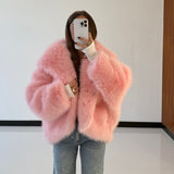 Pelliccia Eva 68343-ROSA