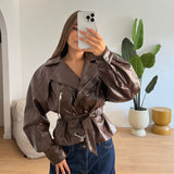 Giubbino Texa 6671-MARRONE