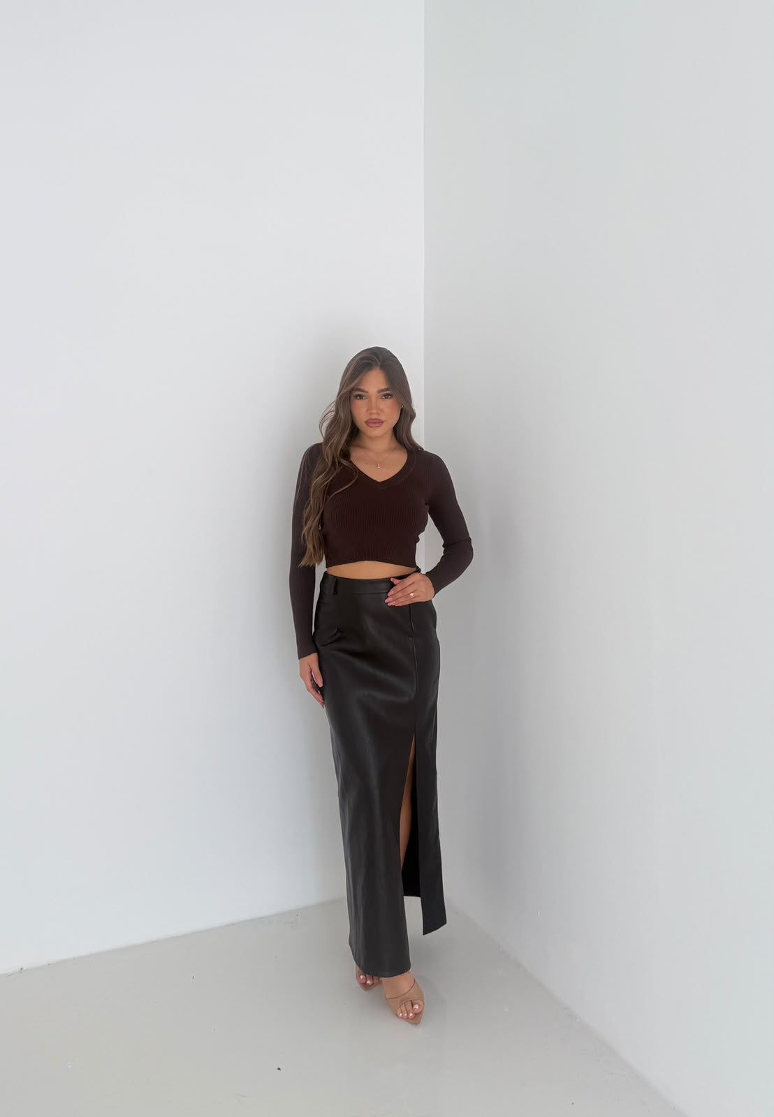 Maglia Nahia 2171 - MARRONE