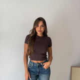 Maglia Emila 3101- MARRONE
