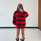 Maxi felpa  Becky 971131-ROSSO