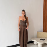 Corpetto Jasmine 7227 - MARRONE