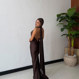 Abito Iryna 25605 - MARRONE
