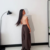 Pantalone Adele 9245 - MARRONE