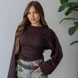 Maglia Yvonne 23678 - MARRONE