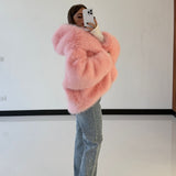 Pelliccia Eva 68343-ROSA