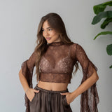 Blusa Anika 139-M - MARRONE