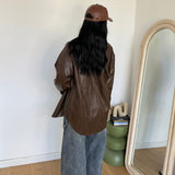 Camicia Leida 19228-MARRONE