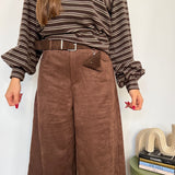 Pantalone Folys 45048-MARRONE