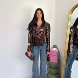 Giacca Brill 10520-MARRONE