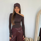 MAGLIA IRIS 12724-MARRONE