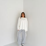 Maxi Maglia JUSTWEST Élise 153-FE- BIANCO