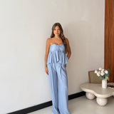 Coordinato Alylah 7018 - CELESTE