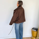 Giubbino Satiné 11709-MARRONE