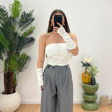 Top Brigitta 5319 - BIANCO