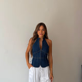 Top Ghery 2655- DENIM SCURO