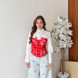 Corpetto Clizia 8507 - ROSSO