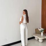 Gilet Nami 22285 - DENIM BIANCO
