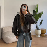 Giubbino Yari 16162-MARRONE