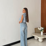 Gilet Nami 22285 - DENIM CHIARO