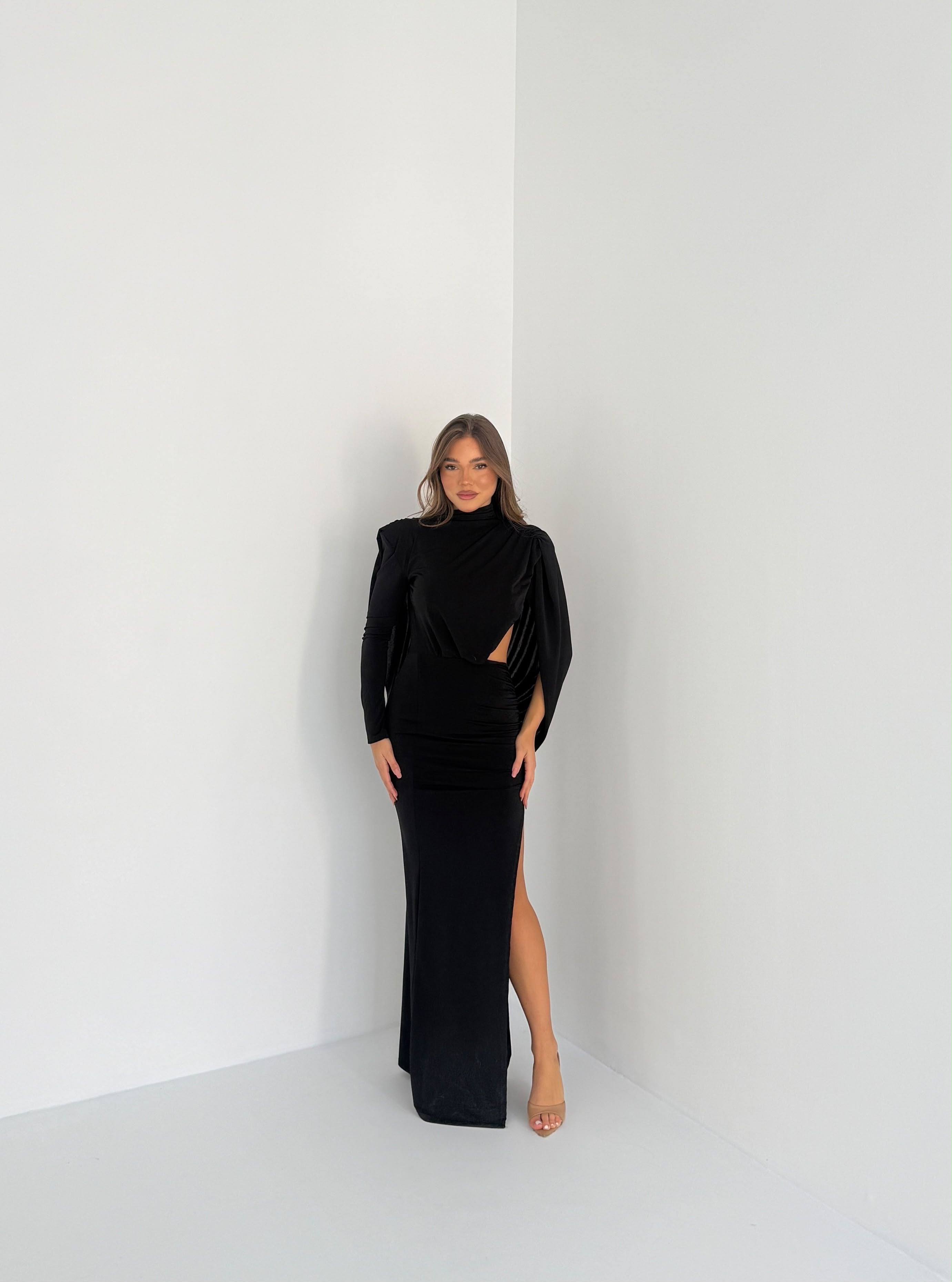 Abito Alya L2263- NERO