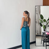 Pantalone Faye 24205 - PETROLIO
