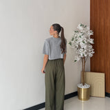 Pantalone Adele 9245 - VERDE MILITARE