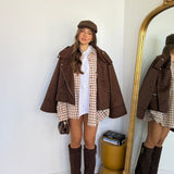 Giubbino Satiné 11709-MARRONE