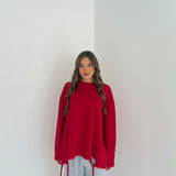 Maxi Maglia JUSTWEST Élise 153-FE- ROSSO