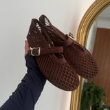 Ballerine Solène 55-A135- MARRONE