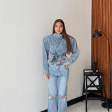 Giubbino Elodie 52719 - DENIM CHIARO