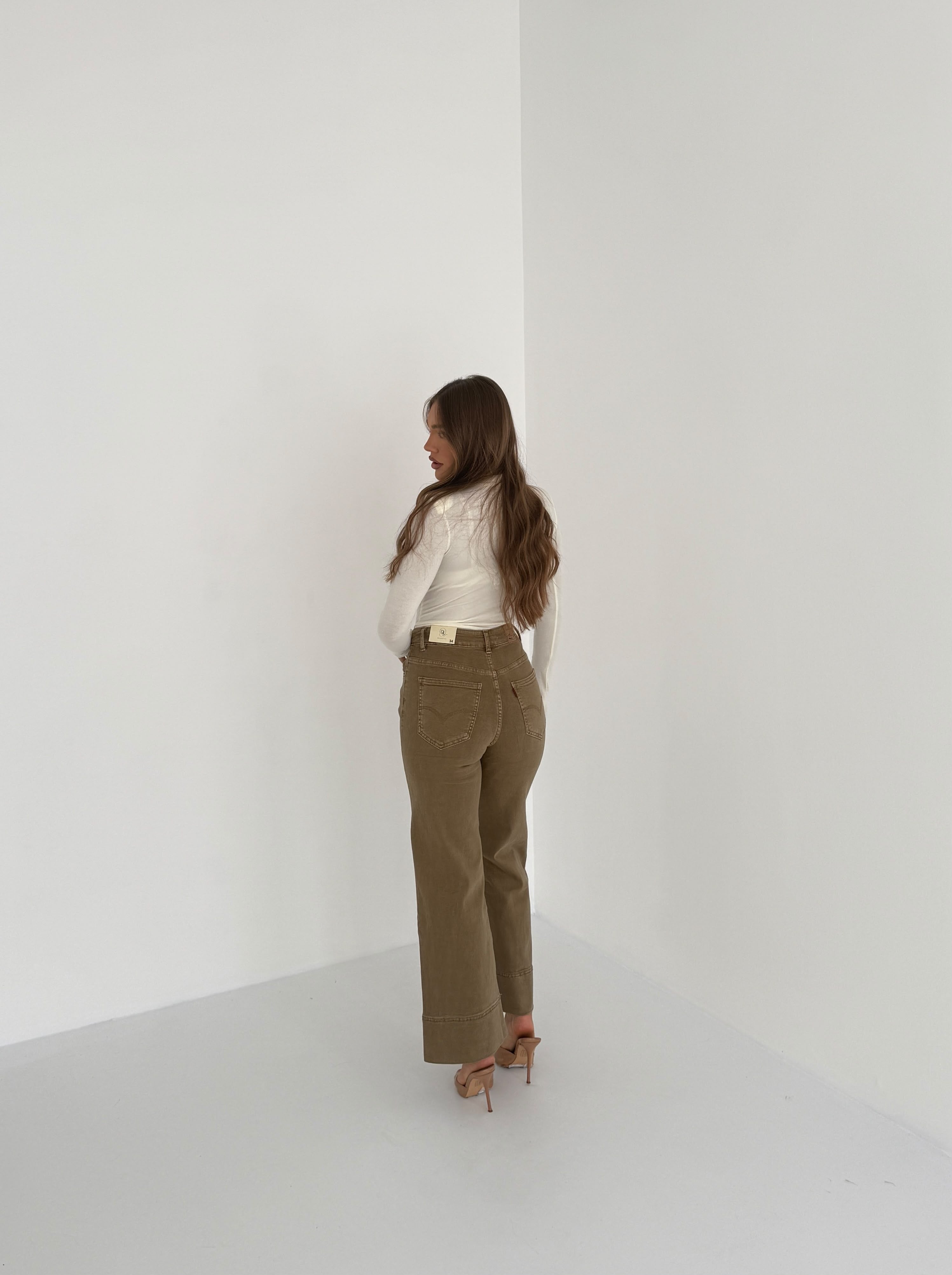 Jeans Elèa Y16039- BEIGE