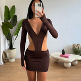 Vestitino Hanna 11721-MARRONE