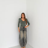 Maglia Samira 14591 - VERDE MILITARE