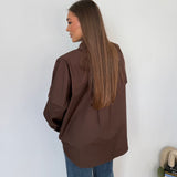 Camicia Yosan 2640-MARRONE