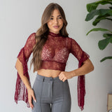 Blusa Anika 139-M - BORDEAUX