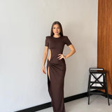 Abito Luana 1516 - MARRONE