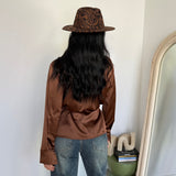 Camicia Satyn 25112-CAMEL